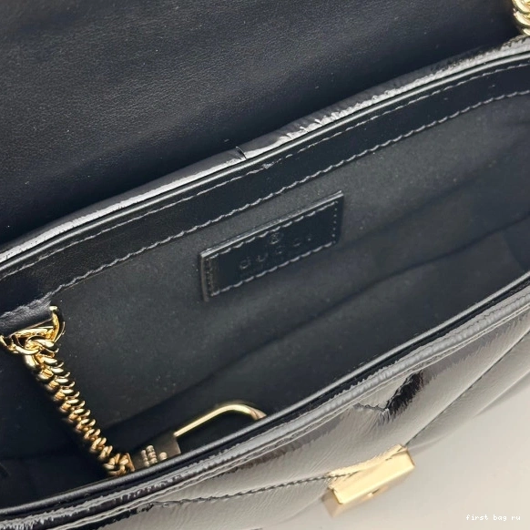 First bag ru belt GG bag-16.5*10*5cm Gucci Marmont 0715